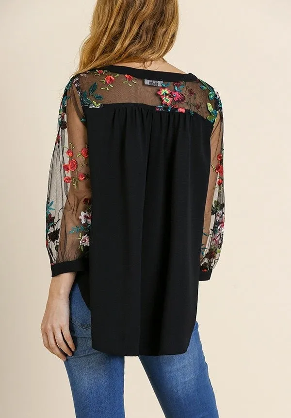 Zinnia Floral Top