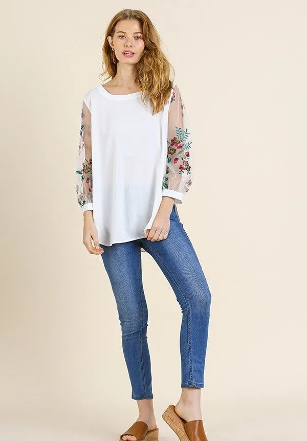 Zinnia Floral Top