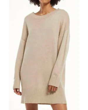ZW213222 Balwin Sweater Dress-oatmeal : sm